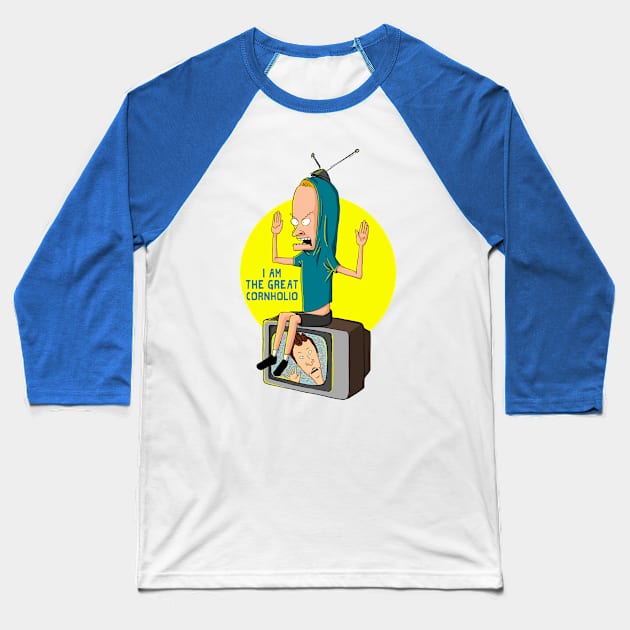 Cornholio and Butthead TV Baseball T-Shirt by kuinif